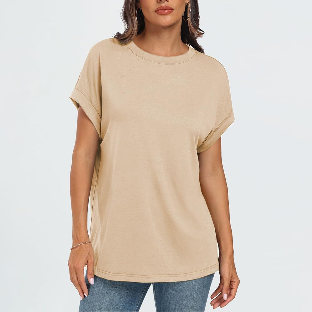 Womens Summer Tops Spring Fashion Oversized Business Casual Dressy T Shirts Workout Clothes Trendy Outfits 2025