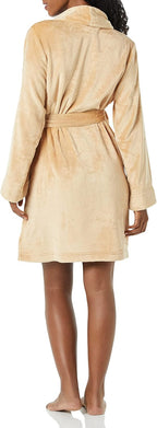 Women's Mid-Length Plush Robe (Available in Plus Size)