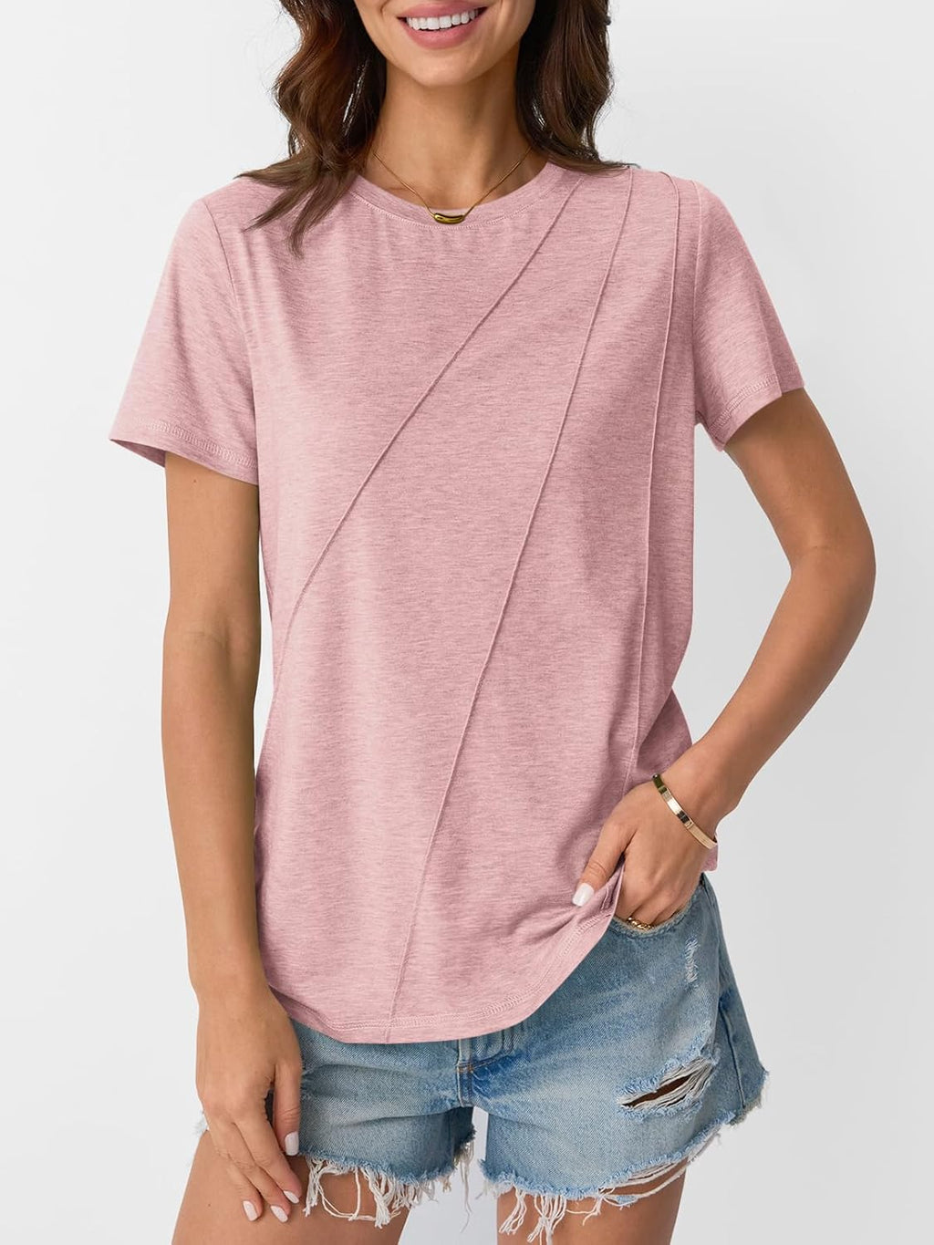 Womens Summer Tops Workout Shirts Beach Vacation Outfits Business Tshirts Dressy Fashion Spring Clothes 2025