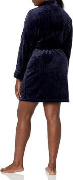 Women's Mid-Length Plush Robe (Available in Plus Size)