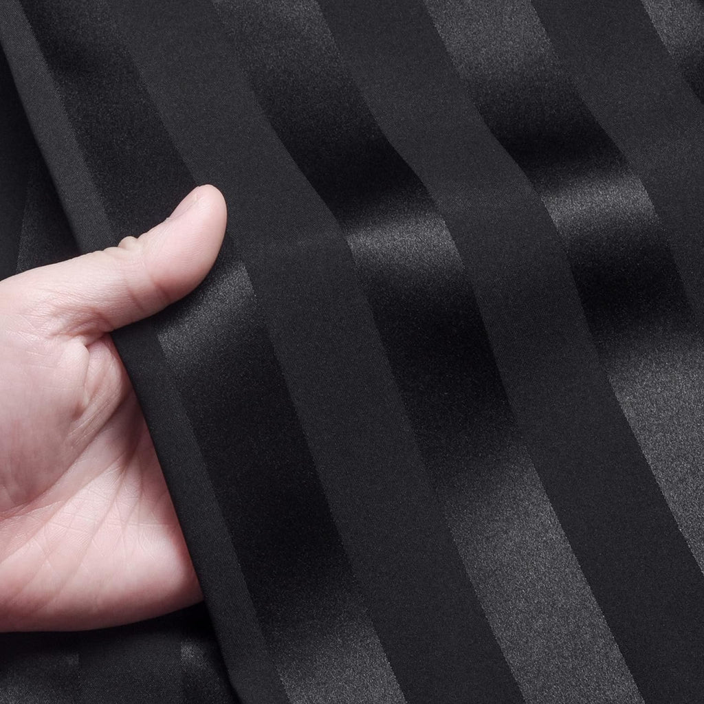 Pajamas Set Mens Silk Satin Pajamas Long Sleeve Loungewear Two-Piece Sleepwear Button-Down Pj Set S-XXXXL